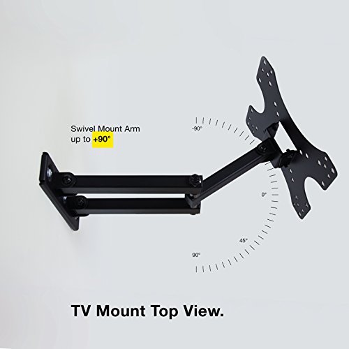 Expert Connect | TV Wall Mount Bracket | 17 - 37" | Full Motion Articulating | Swivel & Rotation Adjustment | Max VESA 200x200mm | For LED, LCD, OLED and Flat Screen TVs Up to 50 lbs