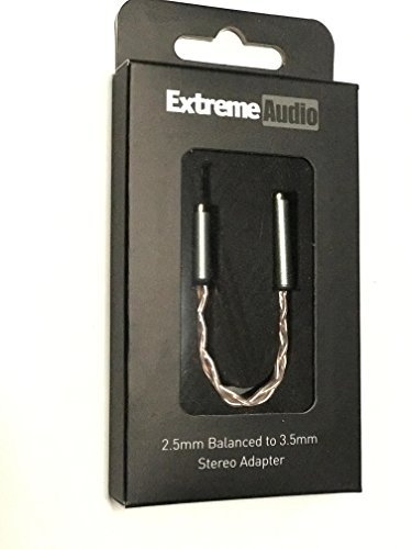 Extreme Audio Premium Gold Plated 2.5mm Balanced Male to 3.5mm Stereo Female Audio Connection Adapter Cable for Astell&Kern AK100II, AK120II, AK240, AK380, AK320, Lotoo Paw 5000, Cayin N5