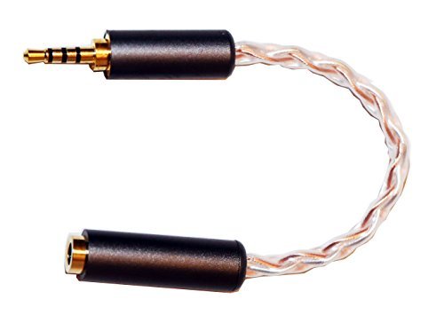 Extreme Audio Premium Gold Plated 2.5mm Balanced Male to 3.5mm Stereo Female Audio Connection Adapter Cable for Astell&Kern AK100II, AK120II, AK240, AK380, AK320, Lotoo Paw 5000, Cayin N5