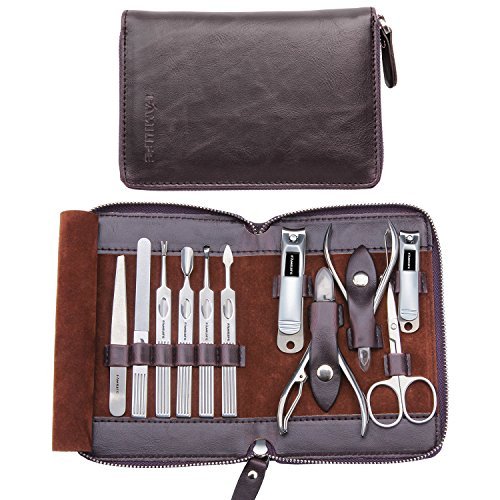 FAMILIFE L01 11 in 1 Stainless Steel Manicure Set with Box 