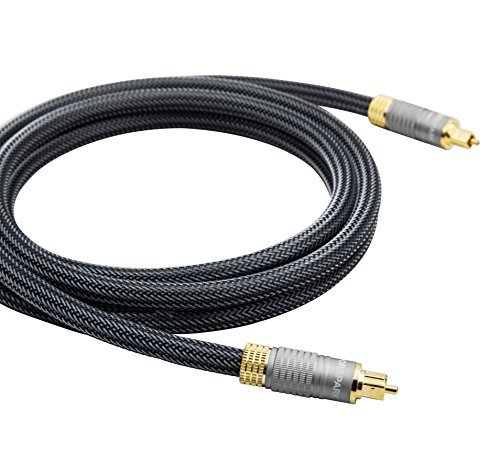 FORSPARK Digital Optical Audio 24K Gold Plated Toslink Cable 6FT- CL3 Rated