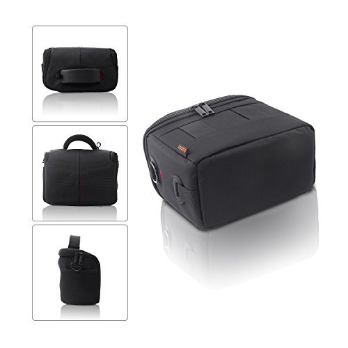 FOSOTO Waterproof Anti-shock Camera Case Bag for Canon Powershot SX540 SX530 SX60 SX420 HS,Nikon Coolpix L340 B500 L330 L840 L830 L620 P550 P610,Panasonic LUMIX,Sony a6000 Digital Camera