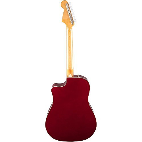 Fender Sonoran SCE Dreadnought Cutaway Acoustic-Electric Guitar with Fishman PreAmplifier and Built-In Tuner - Candy Apple Red with Matching Headstock