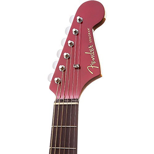 Fender Sonoran SCE Dreadnought Cutaway Acoustic-Electric Guitar with Fishman PreAmplifier and Built-In Tuner - Candy Apple Red with Matching Headstock