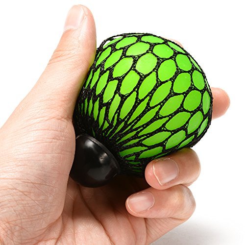 FidgetKool Relief Fidget Squeeze Vent Toy Grape Gifts for Fidgeter Green