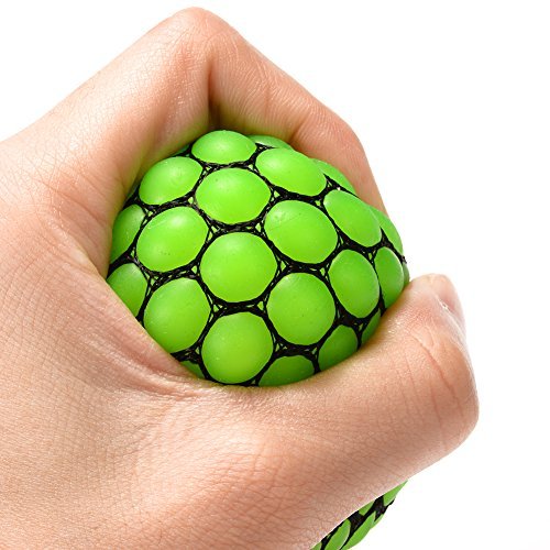 FidgetKool Relief Fidget Squeeze Vent Toy Grape Gifts for Fidgeter Green