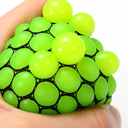 FidgetKool Relief Fidget Squeeze Vent Toy Grape Gifts for Fidgeter Green