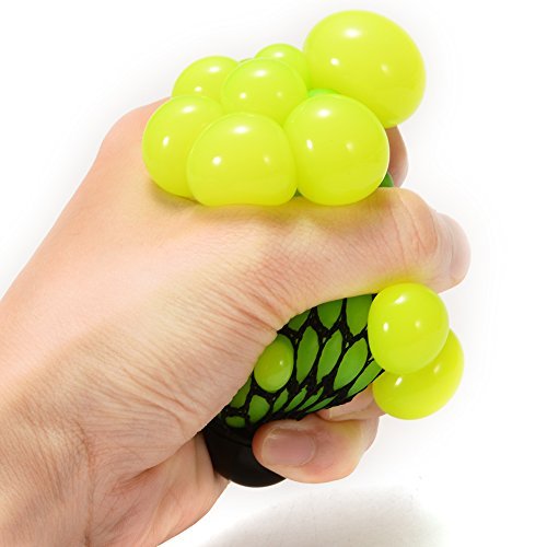 FidgetKool Relief Fidget Squeeze Vent Toy Grape Gifts for Fidgeter Green