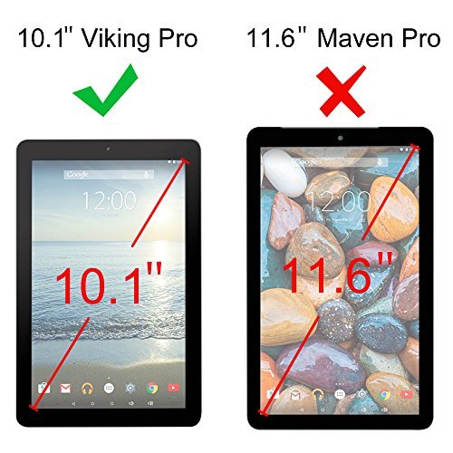 Fintie 2017 RCA 10 Viking Pro / Cambio W1013 DK / W101V2 B Case - Premium PU Leather Cover for 10 inch RCA Viking Pro / Viking II, Cambio W1013 DK / W101V2 B 10.1" 2-in-1 Tablet, Black