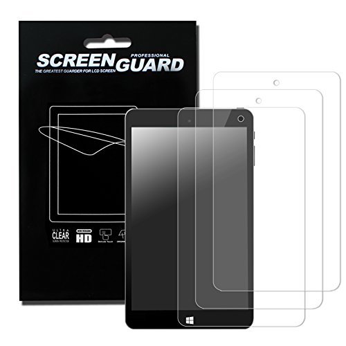 Fintie NuVision 8 Inch Tablet Screen Protector - 3 Pack Clear Premium Screen Protector Film Guard for 2016 NuVision TM800W560L / 2017 NuVision TM800W610L / TM800P610L 8-Inch Windows Tablet