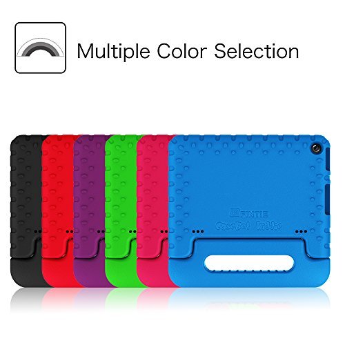 Fintie Shock Proof Case for Fire HD 10 - Kiddie Series Light Weight Shock Proof Convertible Handle Stand Cover Kids Friendly for Amazon Fire HD 10 Tablet (10.1" HD Display 5th Gen 2015 release), Blue