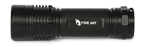 Fire Ant PT320 - Tactical LED Flashlight - Ultra Bright & Zoomable - 300 Lumen CREE Bulb from 3 AAA Batteries. Shockproof, Weather-Sealed & Freakishly Bright. For Survival, Camping, Fishing, Hiking