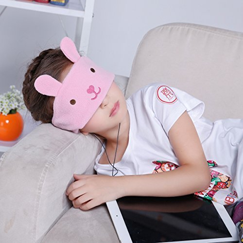 Firik Kids Soft Fleece Adjustable Headband Headphones - Little Bunny