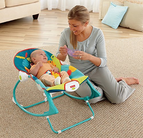 Fisher-Price Infant to Toddler Rocker, Dark Safari 