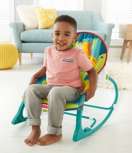 Fisher-Price Infant to Toddler Rocker, Dark Safari 