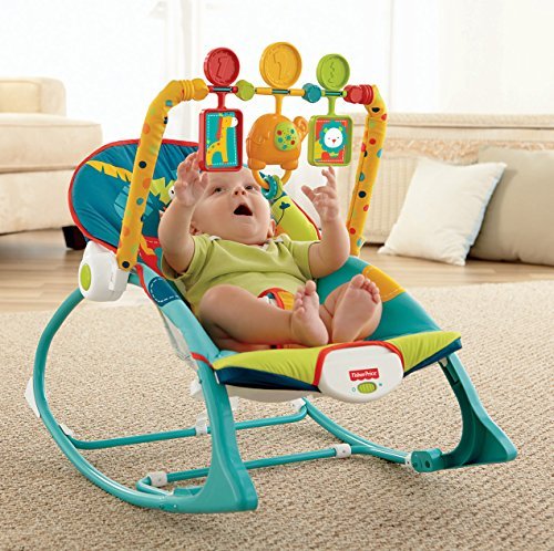 Fisher-Price Infant to Toddler Rocker, Dark Safari 