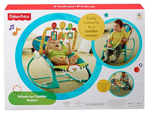 Fisher-Price Infant to Toddler Rocker, Dark Safari 