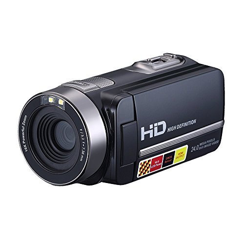 Fitiger 2.7" LCD Screen Digital Video Camcorder Night Vision 24MP Camera HD Digital Camera