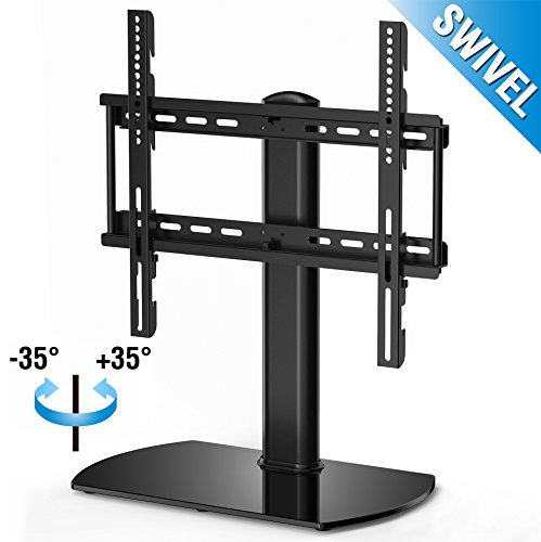 Fitueyes Universal TV Stand Base Swivel Tabletop TV Stand with mount for 32 inch to 50 inch Flat screen Tvs/xbox One/tv Component /Vizio Tv (TT104501GB)