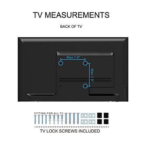 Fitueyes Universal TV Stand /Base Swivel Tabletop TV Stand with mount for up to 37 inch Flat screen Tvs/xbox One/tv Component /Vizio Tv (TT104001GB)