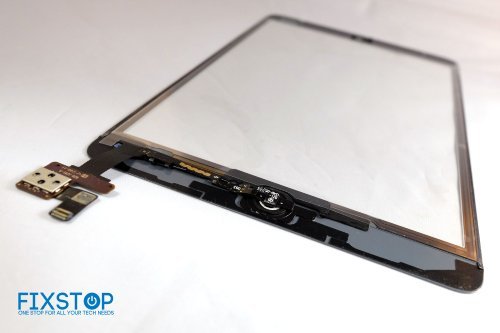 Fix Stop Glass Screen Digitizer Complete Full Assembly with IC Chip, Home Button for Apple iPad Mini - White