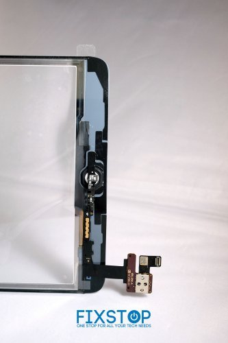 Fix Stop Glass Screen Digitizer Complete Full Assembly with IC Chip, Home Button for Apple iPad Mini - White