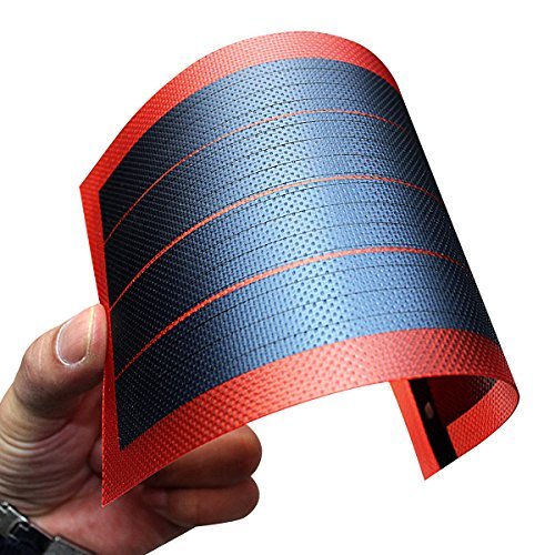 Flexible Thin Film Solar Panel Module DIY 1W 6V Panel Rechargeable Battery (red)