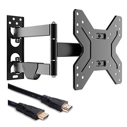 Fleximounts Full Motion Articulating TV wall mount Tilt Swivel Bracket for 17''-42'' LCD LED HD Plasma TV