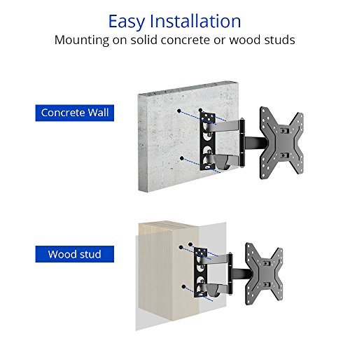 Fleximounts Full Motion Articulating TV wall mount Tilt Swivel Bracket for 17''-42'' LCD LED HD Plasma TV