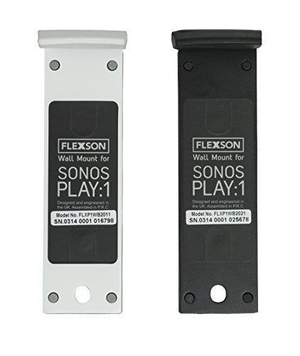 Flexson Wall Bracket for PLAY:1 SONOS Speakers - WHITE - PAIR