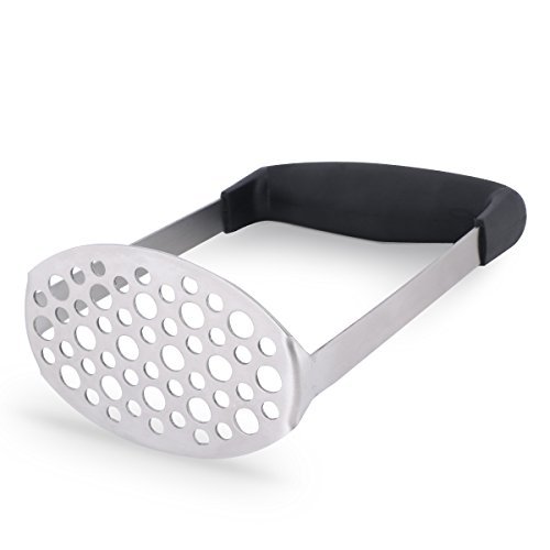 Flytt Stainless Steel Potato Masher,Best Potato Ricer with Horizontal Handle,to Smooth Mashed Potatoes,Vegetables and Fruits