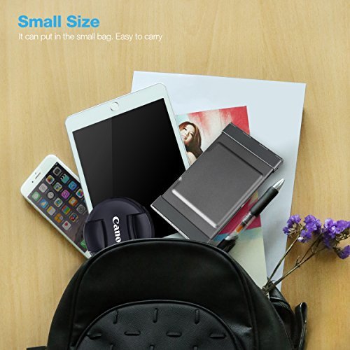 Folding Bluetooth Keyboard EC Technolgy Portable Foldable Wireless Keyboard with Multi Touchpad Holder Touch Keyboard for Android Windows IOS, Aluminum Alloy