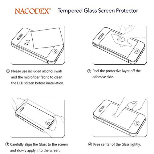 For Asus ZenFone 3 Laser 5.5 ZC551KL HD Tempered Glass Screen Protector Film by Nacodex 9H Glass (For Asus ZenFone 3 Laser 5.5 ZC551KL)