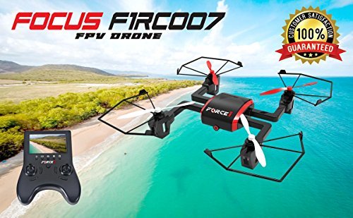 Force1 Headless 360 Flip Mode Focus FPV Drone with 720p Live Video HD Camera and Battery