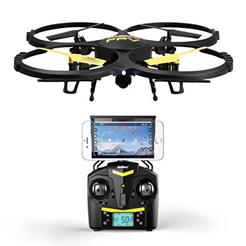 Force1 UDI U818A Wifi FPV Drone with HD Camera, Remote Control, VR Headset and Power Bank