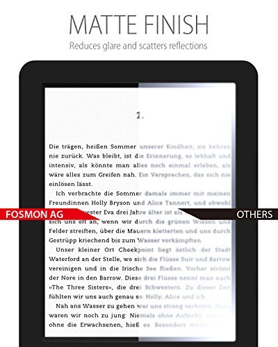Fosmon Anti-Glare (Matte) Screen Protector Shield for Amazon Kindle Paperwhite / Kindle 3/ Kindle 4 / Kindle Touch - 3 Pack