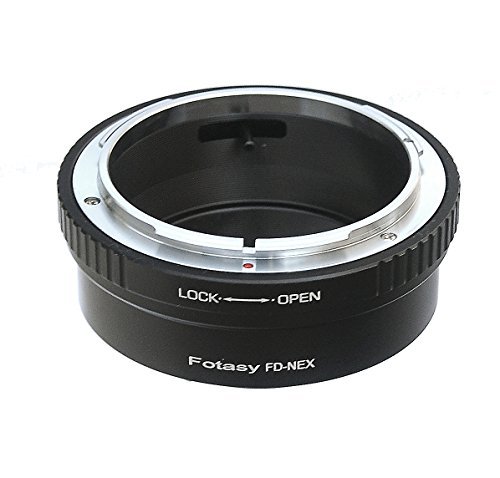 Fotasy Canon FD Lens to Sony E-Mount NEX Camera NEX-5R NEX-5T NEX-6 NEX-7 a6500 a6300 a6000 a5100 a5000 a3500 a3000 NEX-VG30 NEX-VG900 NEX-FS100 NEX-FS700 NEX-EA50 PXW-FS7 Adapter