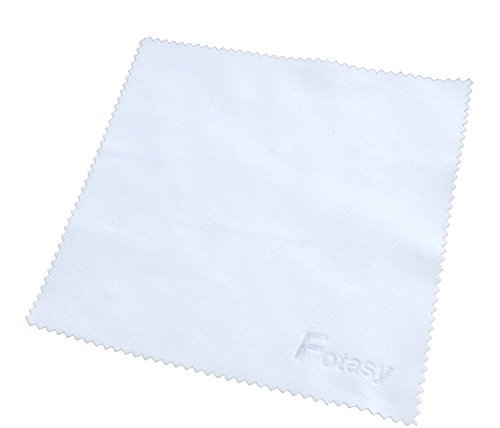 Fotasy RBE2X 2x Rear Lens Cover and Camera Body Cap Set with Cleaning Cloth for Sony E-Mount NEX Mirrorless Camera (Black)