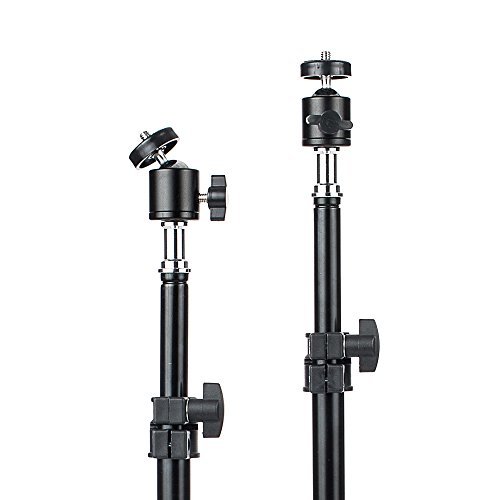 Fovitec StudioPRO - 2x 7'6" Light Stand VR Compatible Kit w/ Ball Head Mount - [HTC Vive and VR Edition][For Photo and Video][Includes Carrying Bag]