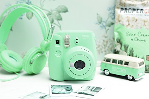 Fujifilm Instax Mini 8+ (Mint) Instant Film Camera + Self Shot Mirror for Selfie Use - International Version (No Warranty)