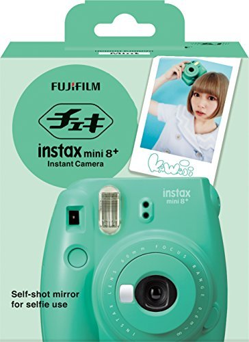 Fujifilm Instax Mini 8+ (Mint) Instant Film Camera + Self Shot Mirror for Selfie Use - International Version (No Warranty)