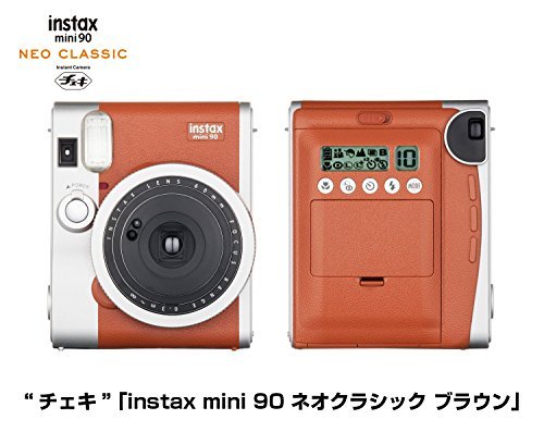 Fujifilm Instax Mini 90 Instant Film Camera (Brown)