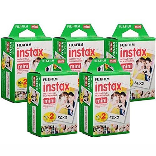 Fujifilm Instax Mini Instant Film, 10 Sheets of 5 Pack × 2 (100 Sheets) - Unauthorized product