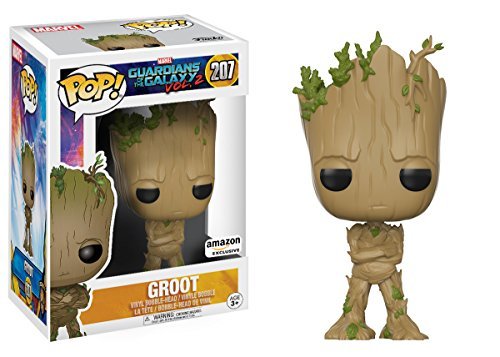 Funko Pop! Movies: Guardians of The Galaxy Vol. 2 - Adolescent Groot Amazon Exclusive Action Figure