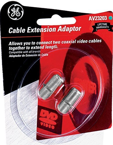 GE 23203 Cable Extension Adaptor Connects Two Coaxial Video Cables