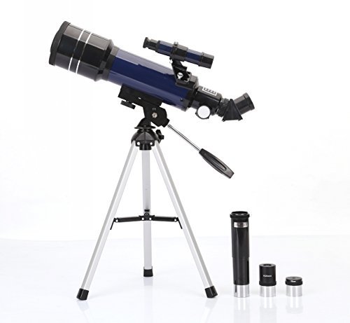 GEERTOP AZ Ultra-Clear Astronomical Refractor Tabletop Telescope With Tripod & Finder Scope, 400X70mm, For Beginner Sky Gazers & Teens