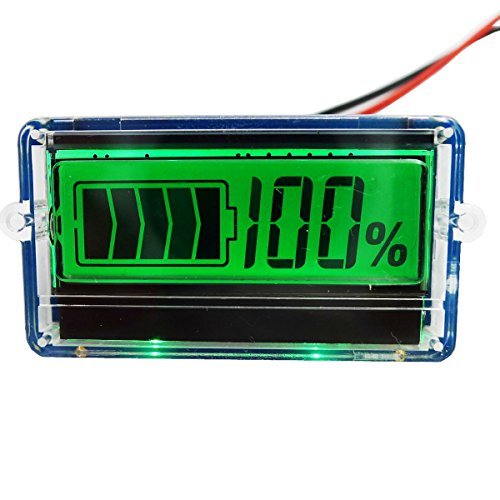 GEREE LCD Battery Capacity Tester Indicator for 12V 24V Lead-acid/Pb-Acid Lithium LiPo Battery