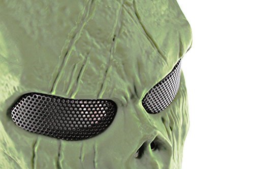 GES Outdoor Tactical Metal Mesh Skull Mask Airsoft Paintball BB Gun Cs War Game Full Face Protection Mask