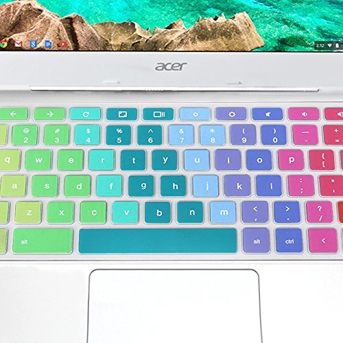 GMYLE Rainbow Silicon Keyboard Cover for Acer 11.6" Chromebook CB3-111-C670 CB3-111-C8UB (Not Fit For Acer CB3-131-C3SZ)