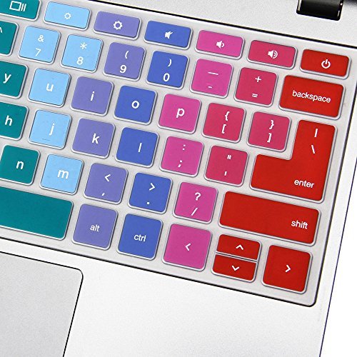 GMYLE Rainbow Silicon Keyboard Cover for Acer 11.6" Chromebook CB3-111-C670 CB3-111-C8UB (Not Fit For Acer CB3-131-C3SZ)